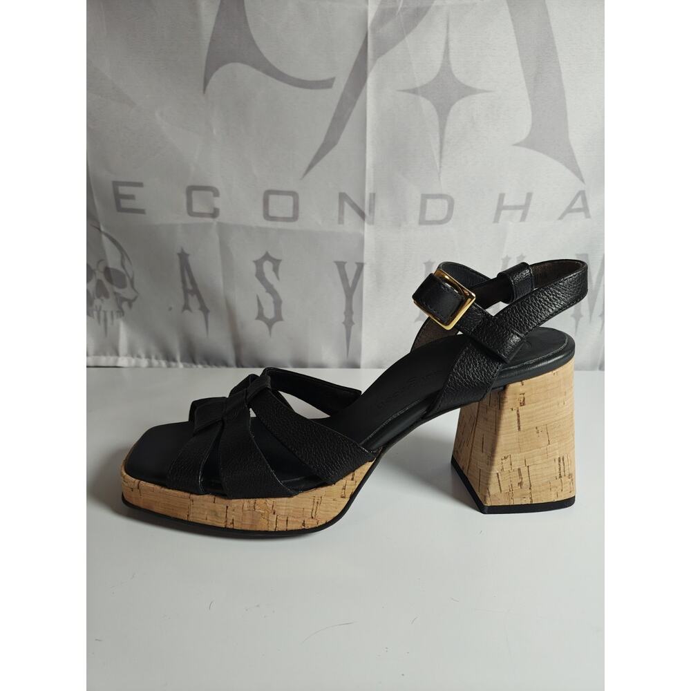 PAUL GREEN Women's US 8.5 UK 6 Tina Fisherman Cork Sandals 3.5" Heel New